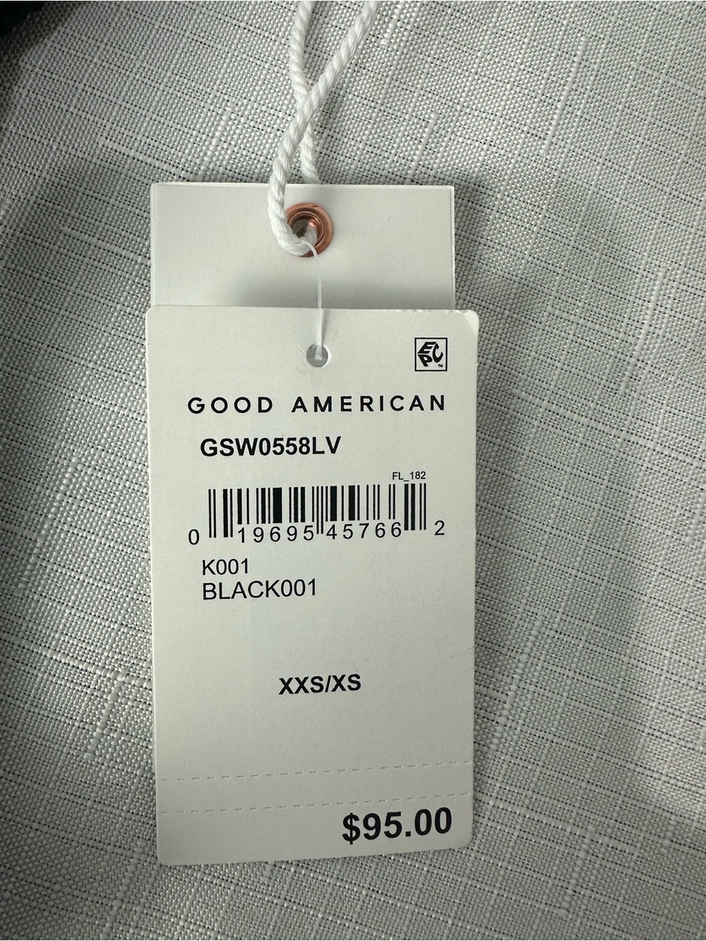 NWT Good American Always Fits Black One Piece XS - Picture 8 of 9